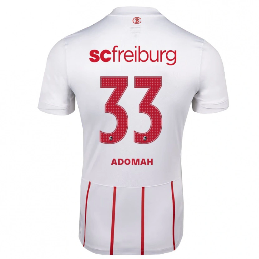 Danxen Men Bismark Adomah #33 White Red Yellow Away Jersey 2026/27 T-Shirt