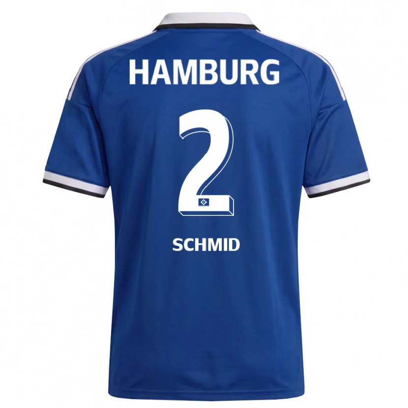 Danxen Men Maximilian Schmid #2 White Blue Away Jersey 2026/27 T-Shirt