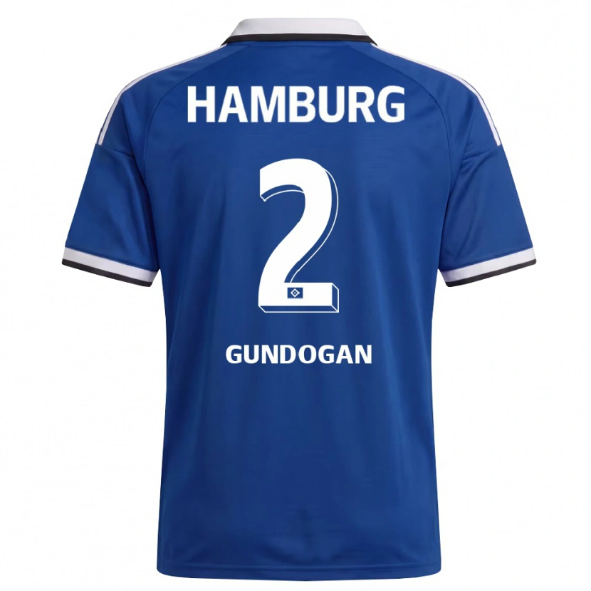 Danxen Men Haci Gündogan #2 White Blue Away Jersey 2026/27 T-Shirt