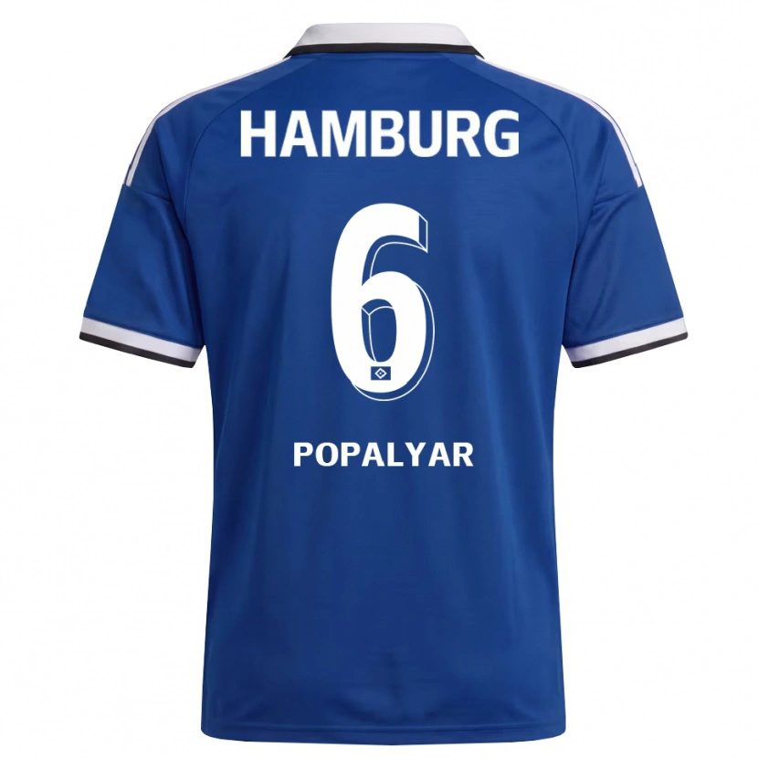 Danxen Men Omer Popalyar #6 White Blue Away Jersey 2026/27 T-Shirt