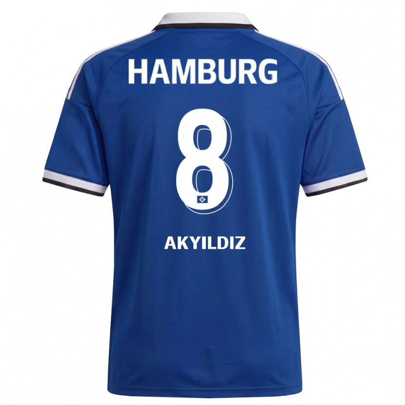 Danxen Men Liam Akyildiz #8 White Blue Away Jersey 2026/27 T-Shirt