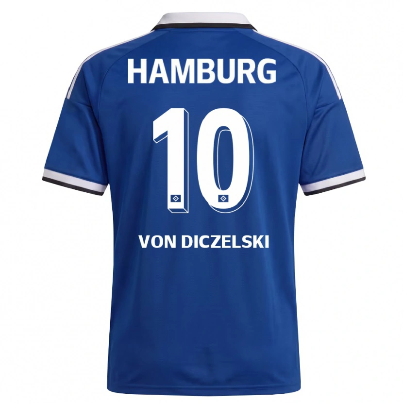 Danxen Men Jannes Von Diczelski #10 White Blue Away Jersey 2026/27 T-Shirt