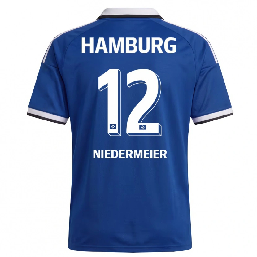 Danxen Men Philipp Niedermeier #12 White Blue Away Jersey 2026/27 T-Shirt
