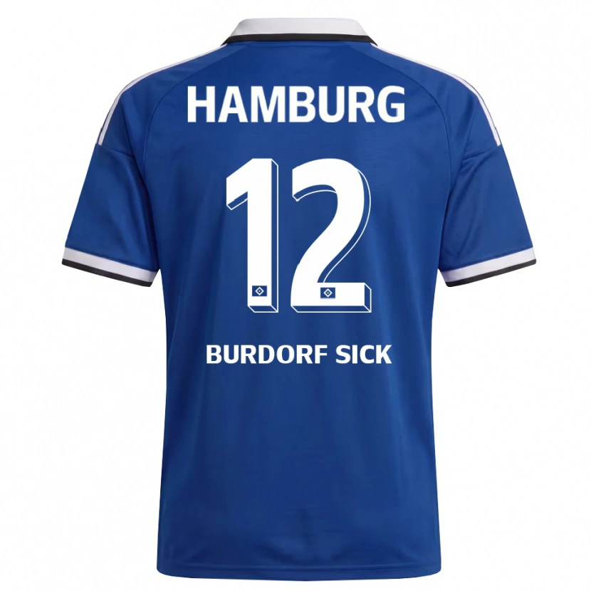 Danxen Men Emma Burdorf-Sick #12 White Blue Away Jersey 2026/27 T-Shirt