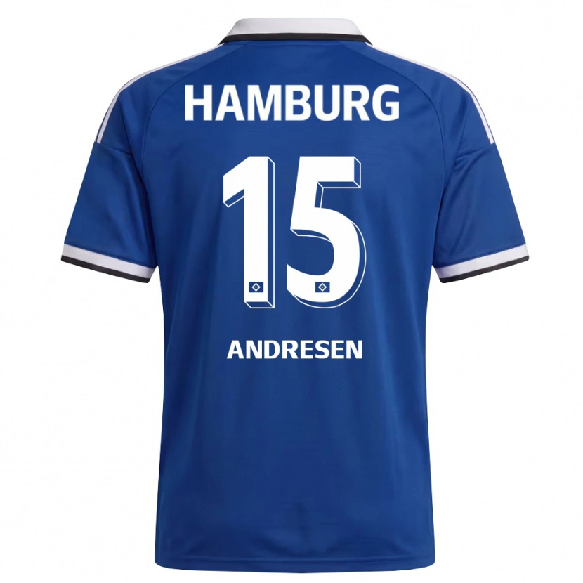 Danxen Men Bent Andresen #15 White Blue Away Jersey 2026/27 T-Shirt