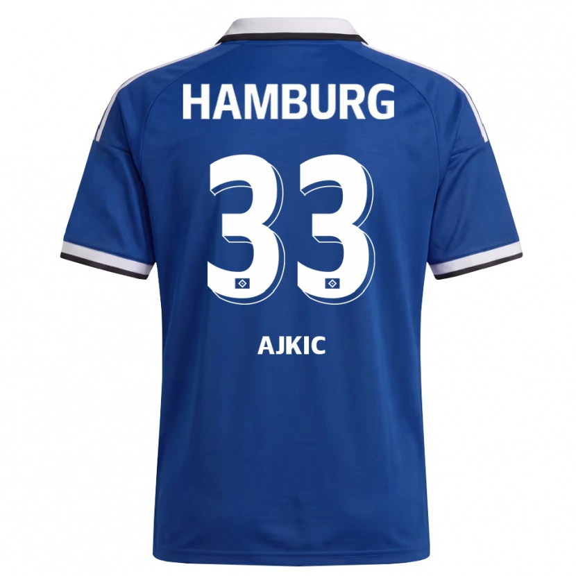 Danxen Men Selim Ajkic #33 White Blue Away Jersey 2026/27 T-Shirt