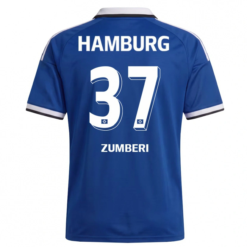 Danxen Men Valon Zumberi #37 White Blue Away Jersey 2026/27 T-Shirt