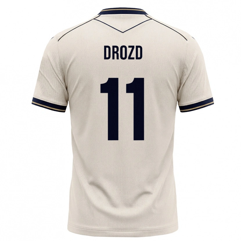 Danxen Men Nikita Drozd #11 Off-White Ink Blue Away Jersey 2026/27 T-Shirt