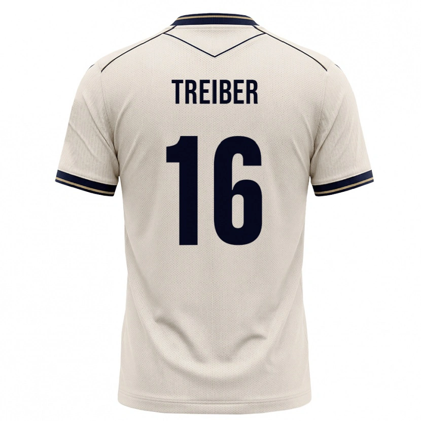 Danxen Men Julian Treiber #16 Off-White Ink Blue Away Jersey 2026/27 T-Shirt