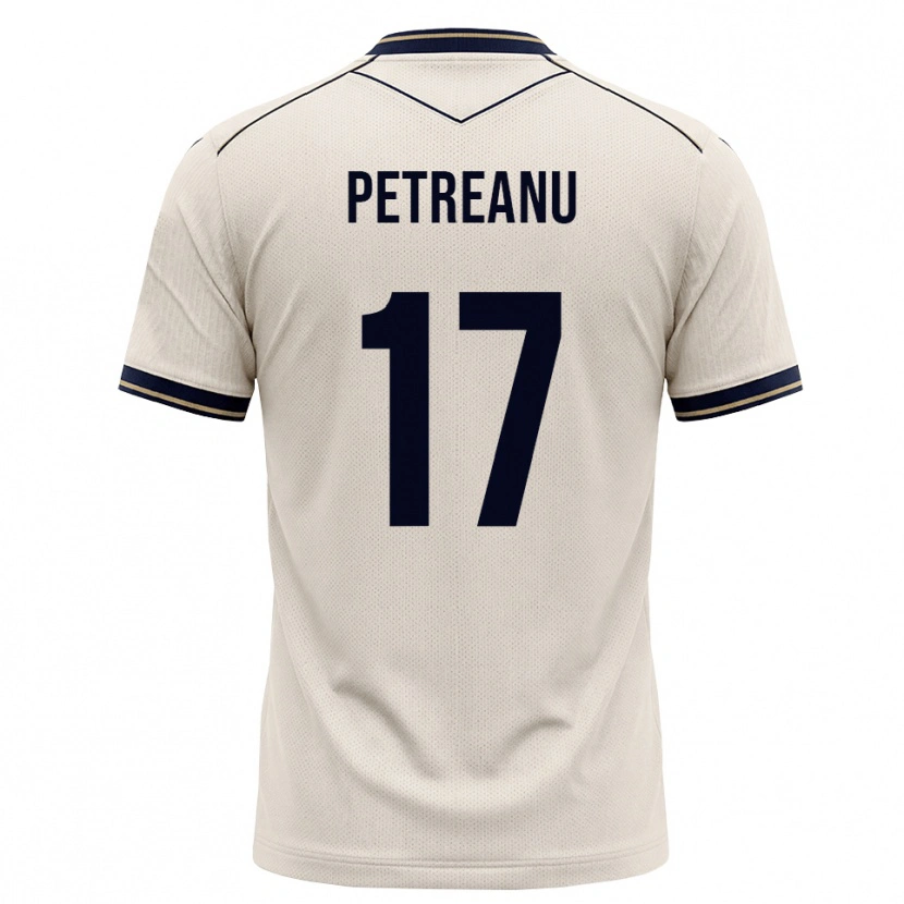 Danxen Men Vlad Petreanu #17 Off-White Ink Blue Away Jersey 2026/27 T-Shirt