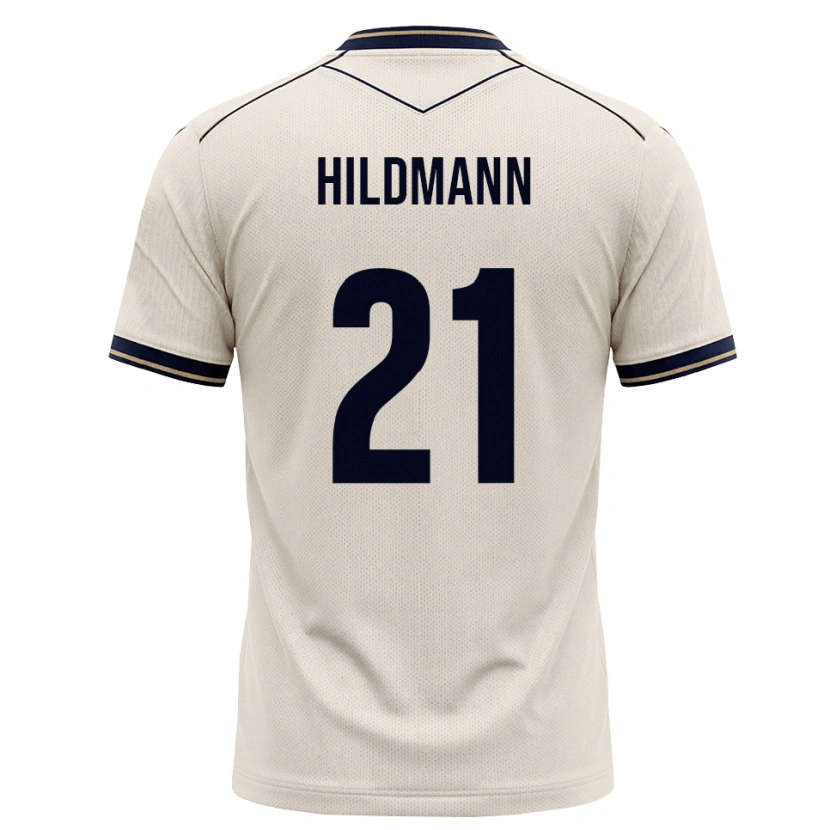 Danxen Men Timo Hildmann #21 Off-White Ink Blue Away Jersey 2026/27 T-Shirt
