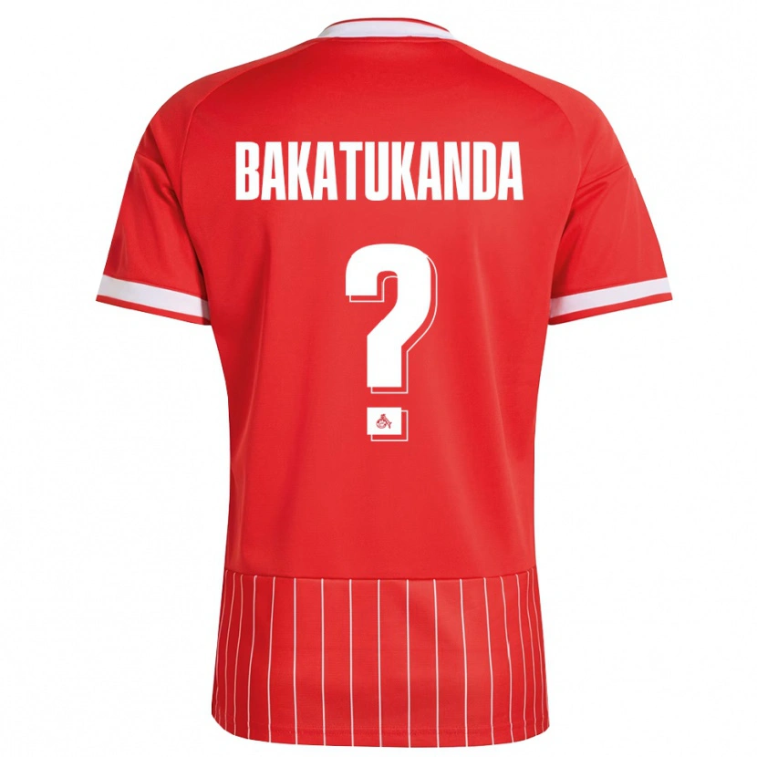 Danxen Men Elias Bakatukanda #0 Red White Green Away Jersey 2026/27 T-Shirt