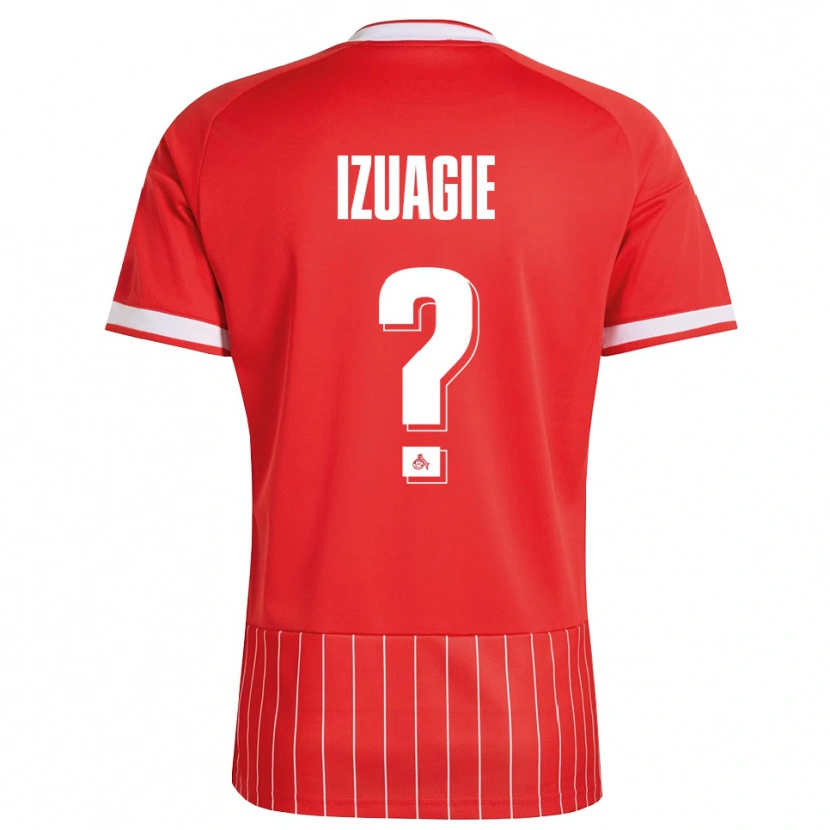 Danxen Men Isaiah Izuagie #0 Red White Green Away Jersey 2026/27 T-Shirt