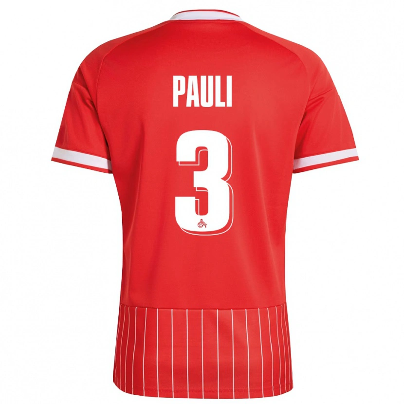 Danxen Men Julian Pauli #3 Red White Green Away Jersey 2026/27 T-Shirt