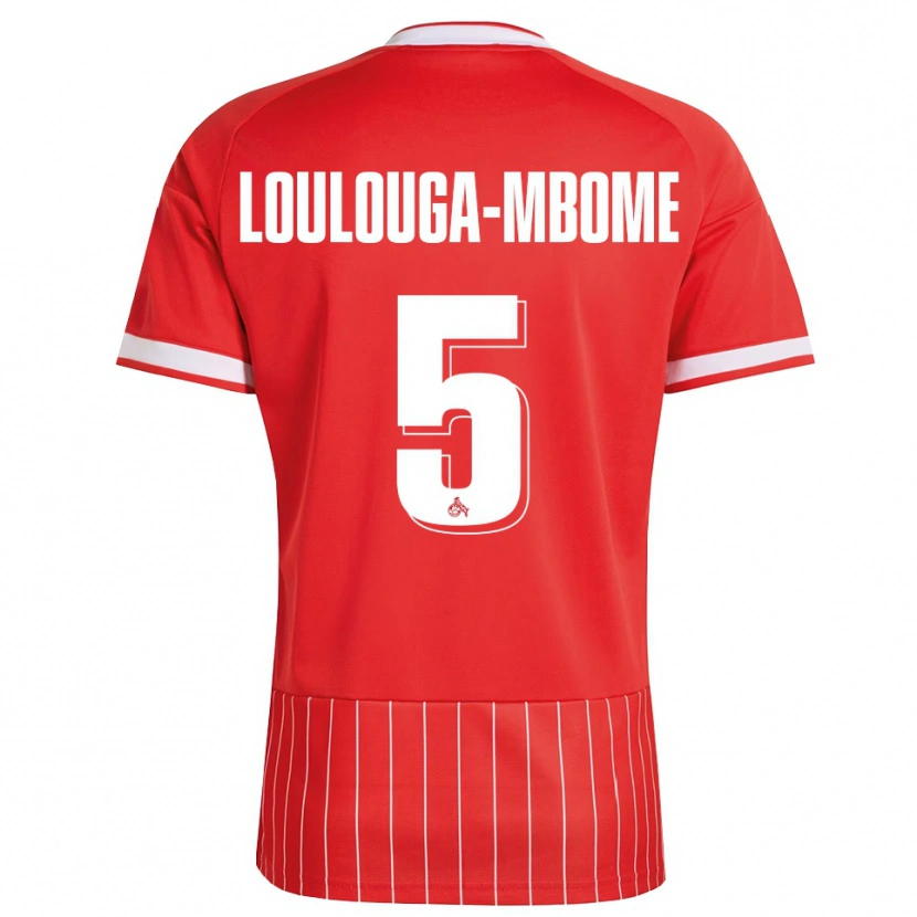 Danxen Men Pascal Loulouga-Mbome #5 Red White Green Away Jersey 2026/27 T-Shirt