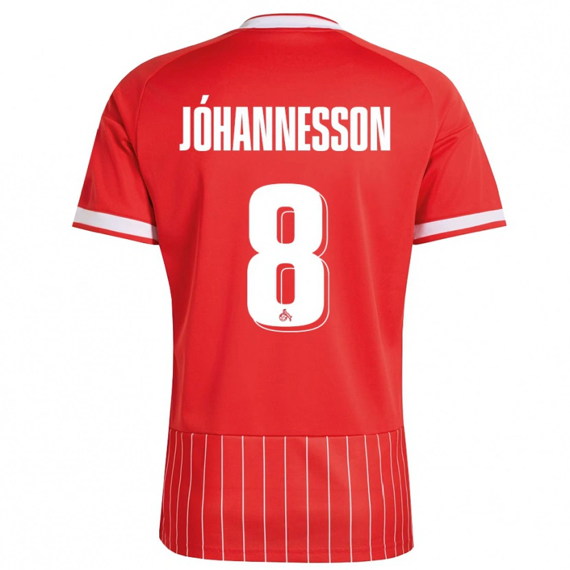 Danxen Men Ísak Jóhannesson #8 Red White Green Away Jersey 2026/27 T-Shirt
