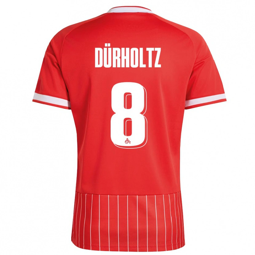 Danxen Men Luca Dürholtz #8 Red White Green Away Jersey 2026/27 T-Shirt