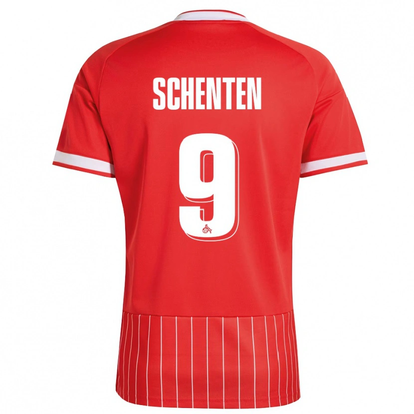 Danxen Men Fynn Schenten #9 Red White Green Away Jersey 2026/27 T-Shirt