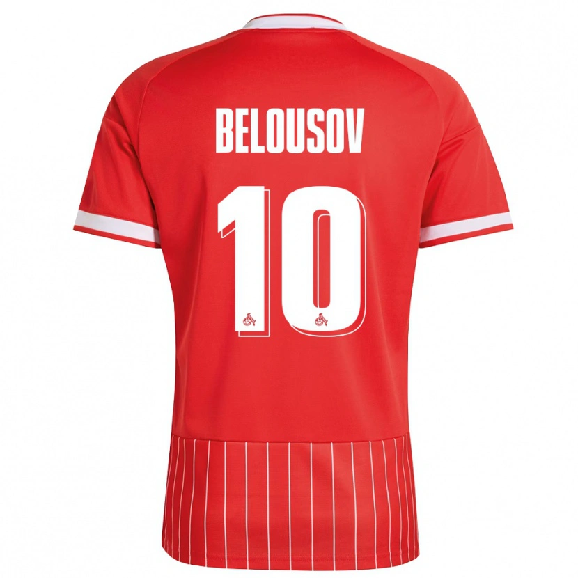 Danxen Men Artem Belousov #10 Red White Green Away Jersey 2026/27 T-Shirt