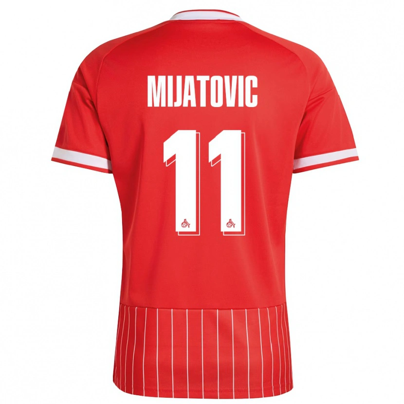 Danxen Men Luca Mijatovic #11 Red White Green Away Jersey 2026/27 T-Shirt