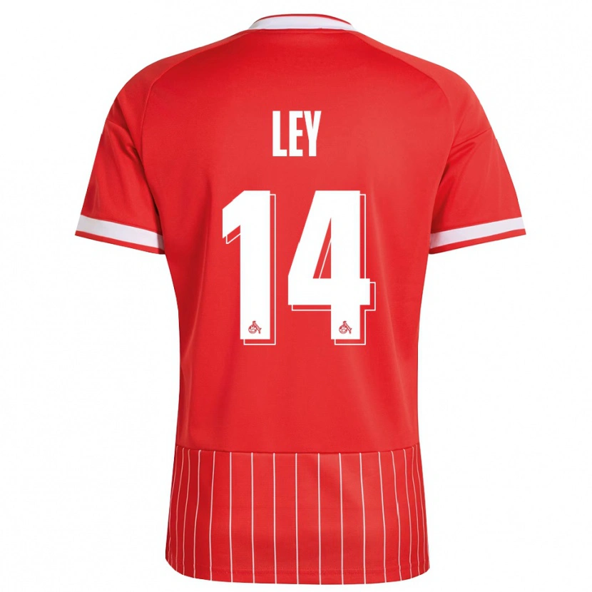 Danxen Men Benjamin Ley #14 Red White Green Away Jersey 2026/27 T-Shirt