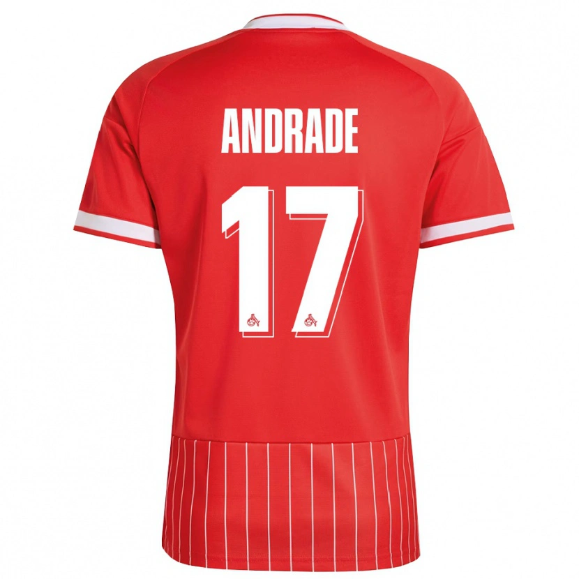 Danxen Men Lydia Andrade #17 Red White Green Away Jersey 2026/27 T-Shirt