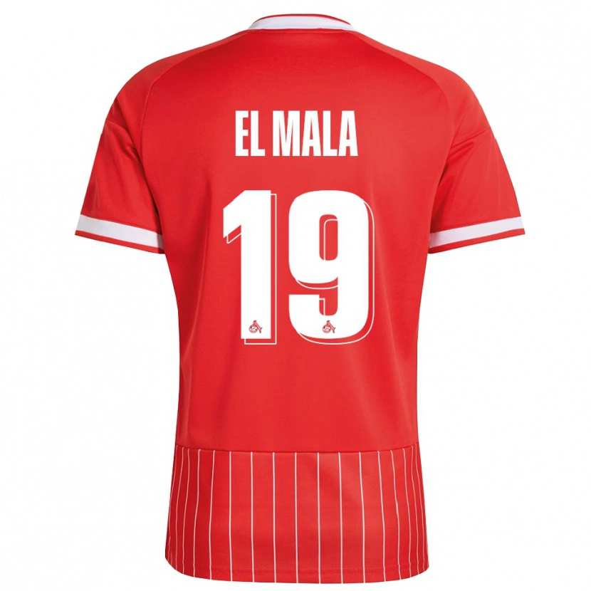 Danxen Men Malek El Mala #19 Red White Green Away Jersey 2026/27 T-Shirt