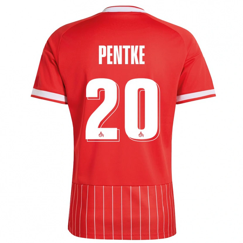 Danxen Men Philipp Pentke #20 Red White Green Away Jersey 2026/27 T-Shirt