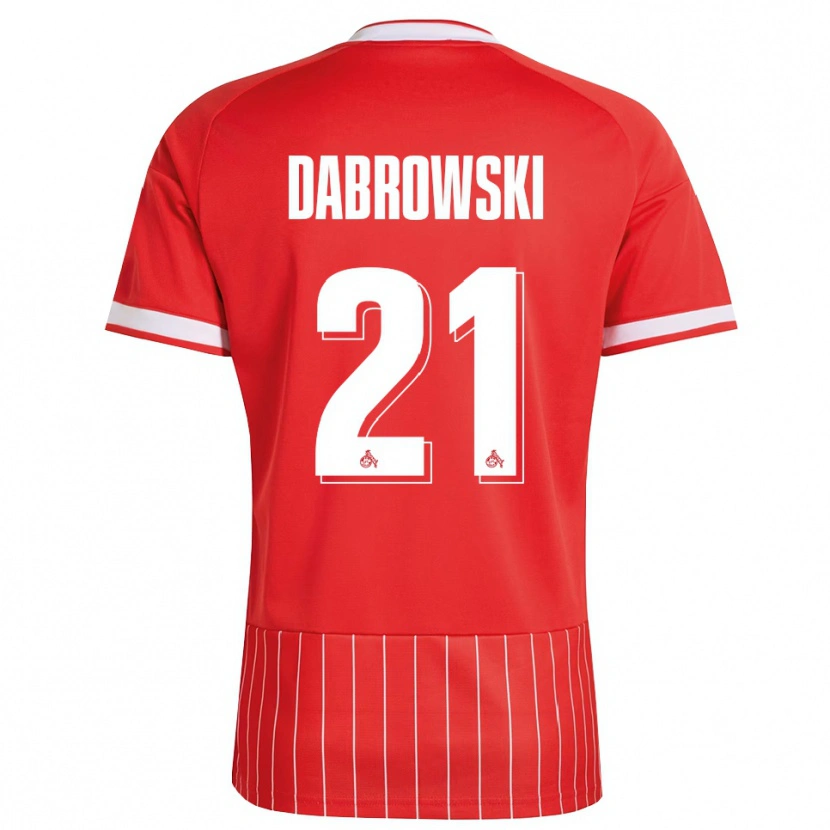 Danxen Men Luc Dabrowski #21 Red White Green Away Jersey 2026/27 T-Shirt