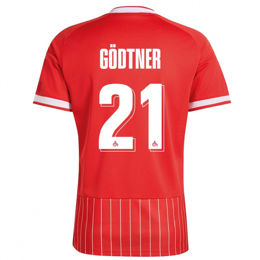 Danxen Men Matteo Gödtner #21 Red White Green Away Jersey 2026/27 T-Shirt