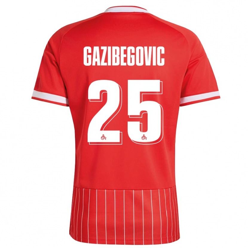 Danxen Men Jusuf Gazibegovic #25 Red White Green Away Jersey 2026/27 T-Shirt