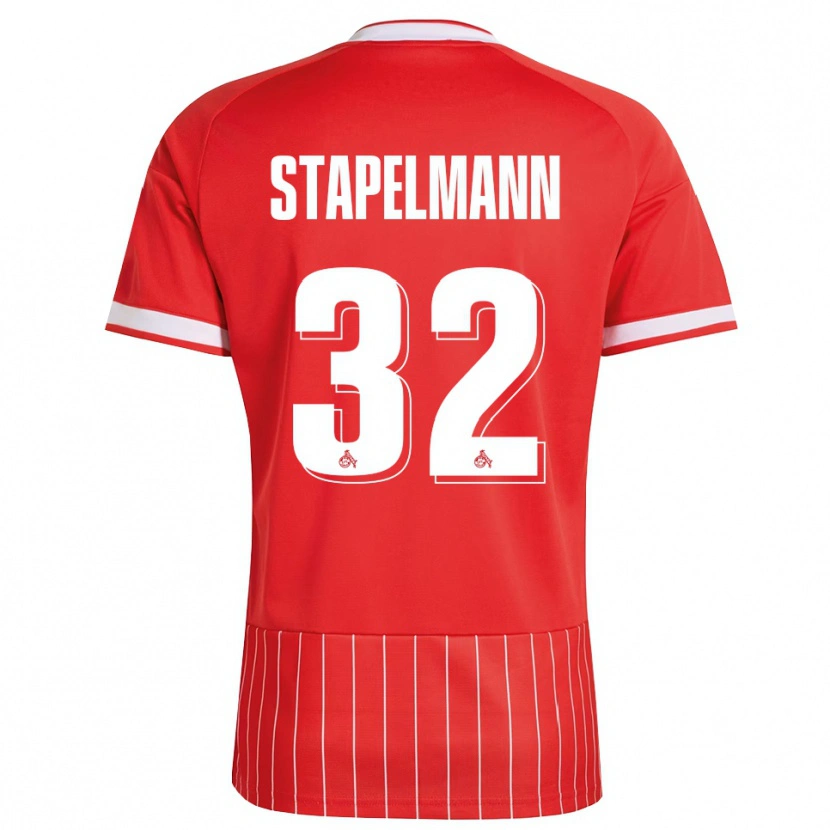 Danxen Men Luis Stapelmann #32 Red White Green Away Jersey 2026/27 T-Shirt