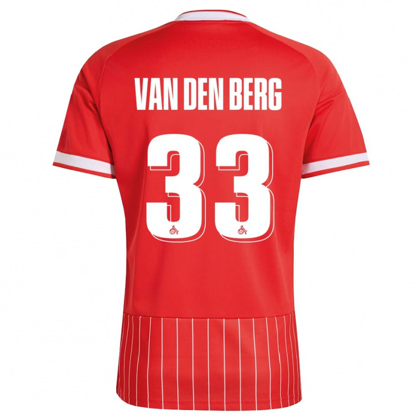 Danxen Men Rav Van Den Berg #33 Red White Green Away Jersey 2026/27 T-Shirt