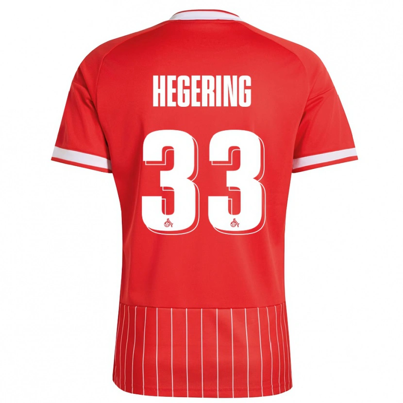 Danxen Men Marina Hegering #33 Red White Green Away Jersey 2026/27 T-Shirt