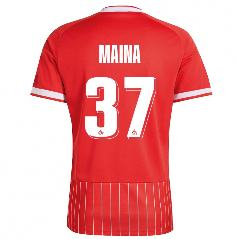 Danxen Men Linton Maina #37 Red White Green Away Jersey 2026/27 T-Shirt