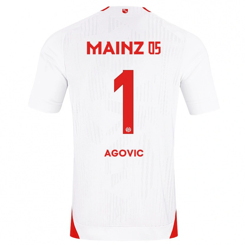 Danxen Men Daris Agovic #1 White Red Yellow Away Jersey 2026/27 T-Shirt