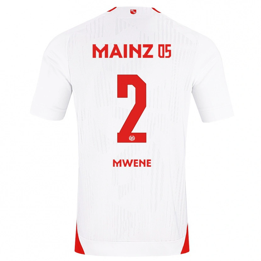 Danxen Men Phillipp Mwene #2 White Red Yellow Away Jersey 2026/27 T-Shirt
