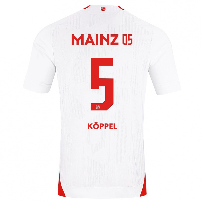 Danxen Men Domenic Köppel #5 White Red Yellow Away Jersey 2026/27 T-Shirt