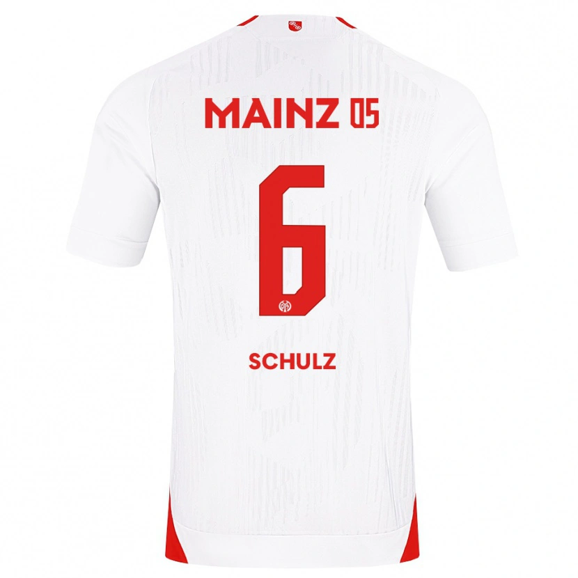 Danxen Men Philipp Schulz #6 White Red Yellow Away Jersey 2026/27 T-Shirt