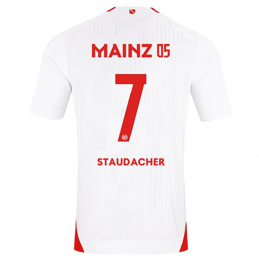 Danxen Men Leon Staudacher #7 White Red Yellow Away Jersey 2026/27 T-Shirt