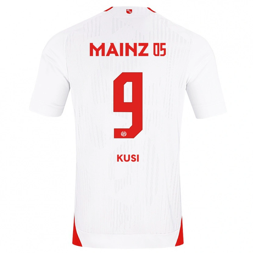 Danxen Men Jemain Kusi #9 White Red Yellow Away Jersey 2026/27 T-Shirt