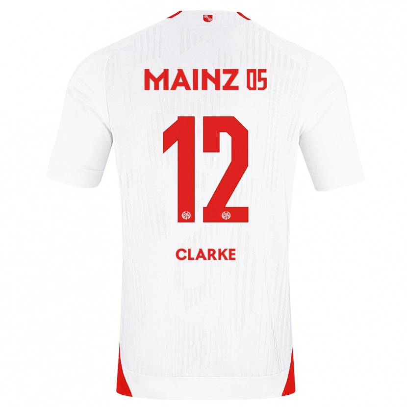 Danxen Men Sarah Clarke #12 White Red Yellow Away Jersey 2026/27 T-Shirt
