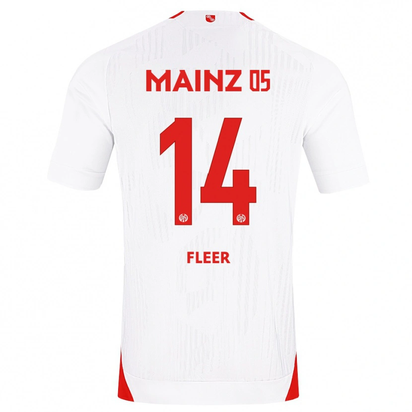 Danxen Men Mattis Fleer #14 White Red Yellow Away Jersey 2026/27 T-Shirt