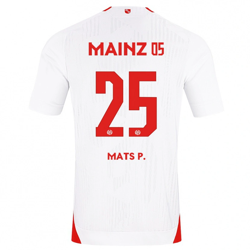Danxen Men Mats Preßler #25 White Red Yellow Away Jersey 2026/27 T-Shirt