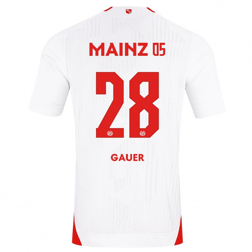 Danxen Men Luke Gauer #28 White Red Yellow Away Jersey 2026/27 T-Shirt