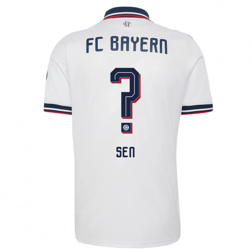 Danxen Men Salih Sen #0 White Gray Red Away Jersey 2026/27 T-Shirt
