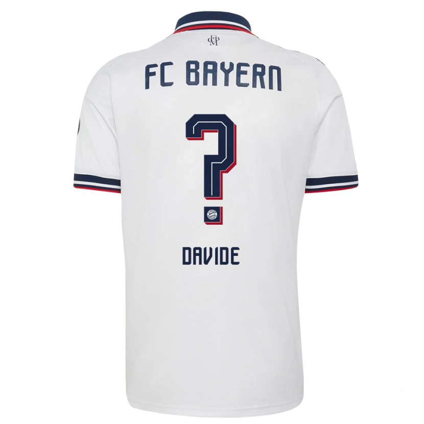 Danxen Men Davide Dell'erba #0 White Gray Red Away Jersey 2026/27 T-Shirt