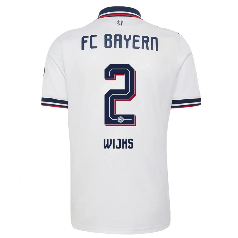 Danxen Men Chivano Wijks #2 White Gray Red Away Jersey 2026/27 T-Shirt