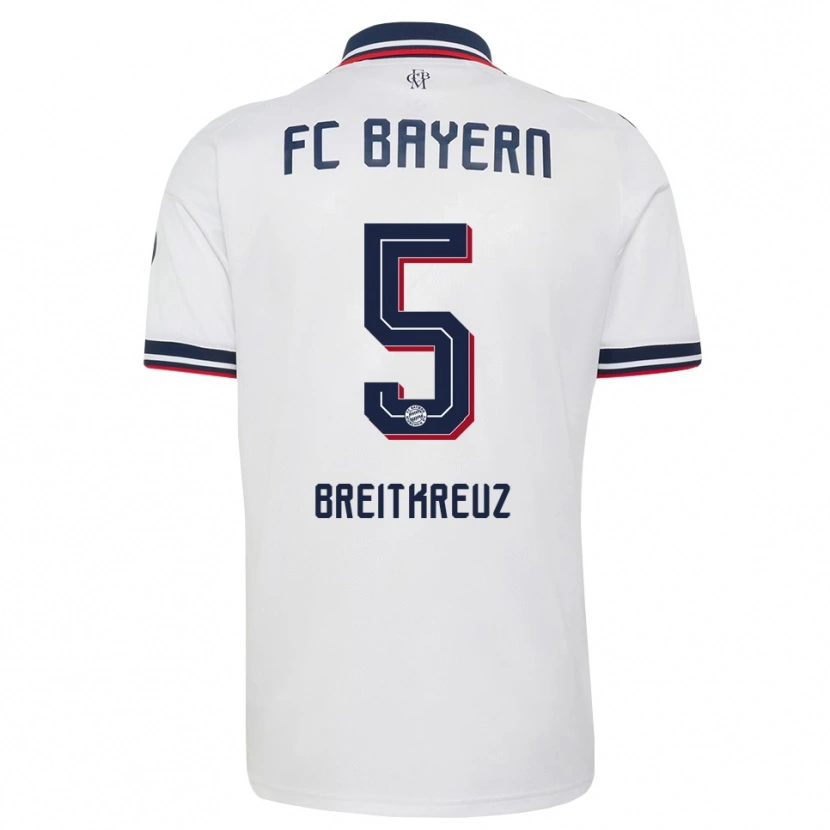 Danxen Men Steve Breitkreuz #5 White Gray Red Away Jersey 2026/27 T-Shirt