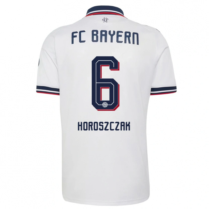 Danxen Men Kuba Horoszczak #6 White Gray Red Away Jersey 2026/27 T-Shirt